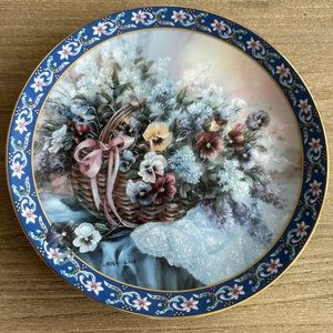 Basket Bouquet limited edition collectors plate